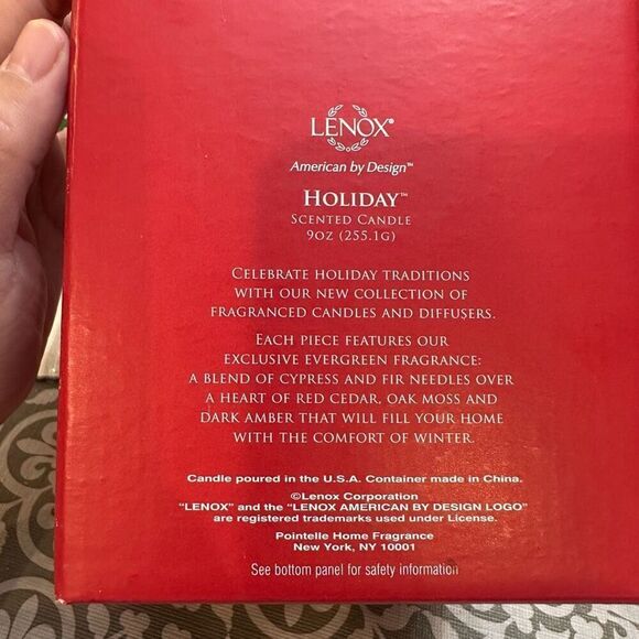 LENOX Holiday Crystal Candle Holder Set NEW Scented 9oz Gold Leafed - Picture 7 of 8